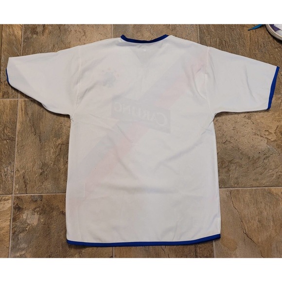 NWT Diadora Size Medium Glasgow Rangers White Blue Soccer Football Jersey - Picture 7 of 7